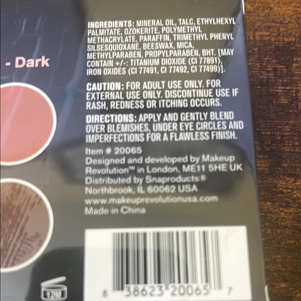 Makeup Revolution Cream and Brown Concealer Palette - Picture 4 of 5